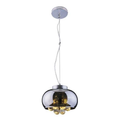 Imagem da oferta Lustre Para Sala de Jantar Pendente Plafon Vidro e Cristal Legítimo Attractive 21cm G9 Lustre Design Moderno Sala Quart