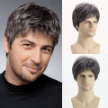 Imagem da oferta Peruca Cabelo Adeus Careca Aspecto Natural Curto Sintéticas de fibra resistente ao calor