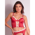 Imagem da oferta Top Estilo Corset Com Aro Sem Bojo Passione CEREJA - Descubra as melhores e mais confortáveis lingeries Confira! | Dul