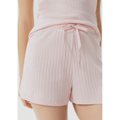 Imagem da oferta Shorts Avulso Em Ribana Canelada - Rosa