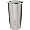 Imagem da oferta WOLFF Copo Térmico de Aço Inox Parede Dupla Com Tampa 600ml Prata - Itens Para Viagem - Mantém a Bebida na Temperatur