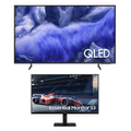Imagem da oferta Samsung Vision AI TV 50 QLED 4K + Monitor Gamer Samsung 27"