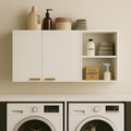 Imagem da oferta Armário Suspenso 2 Portas Multiuso C Nicho Organizador Lavanderia