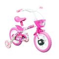 Imagem da oferta Bicicleta Aro 12 Track Arco Íris Branca/Rosa TK3