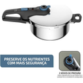 Imagem da oferta Panela De Pressão Rochedo Inox Trendy 4 litros Fechamento Externo