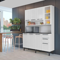 Imagem da oferta Armário de Cozinha Compacta Itatiaia 8 Portas 2 Gavetas Branco