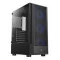 Imagem da oferta Gabinete Gamer Rise Mode Wave Black Mid Tower Lateral em Vidro Fumê ARGB ATX 3 Cooler Fan ARGB Preto - RM-WA-FB-A
