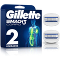 Imagem da oferta Gillette Mach3 Corpo Carga para Aparelho de Barbear com Barras de Gel Umectantes Depilação Corporal para Homens 2 Uds