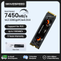 Imagem da oferta MOVESPEED SSD M2 NVME 7500MB/s PCIe 4.0×4(Funciona no PS5)