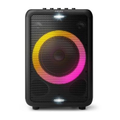 Imagem da oferta Caixa de Som Party Speaker Philips Bluetooth 800W Luz de Led USB Entradas para Microfone e Guitarra 14h Bateria - TAX320