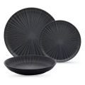 Imagem da oferta Aparelho De Jantar 18 Peças Oxford Flat Ônix Cor Preto Monocromático