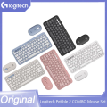 Imagem da oferta Logitech PEBBLE 2 COMBO Teclado sem fio Mouse Combos Conjunto Home Office Teclado silencioso para Windows Pad Android IO