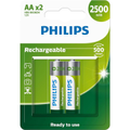 Imagem da oferta Pilha Philips recarregável AA 1.2V 2.500mAh com 2 unidades R6B2RTU25/59