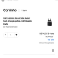 Imagem da oferta Carregador de parede Super Fast Charging 25W (COM CABO)