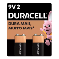 Imagem da oferta Bateria Alcalina 9v Duracell Com 2 Unidades