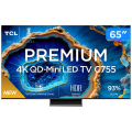 Imagem da oferta Smart TV 65" 4K UHD QLED Mini LED TCL 65C755 120Hz Wi-Fi Bluetooth 4 HDMI 2 USB