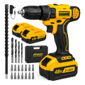 Imagem da oferta Parafusadeira Furadeira Sem Fio 48 2 Baterias 340w C/brocas