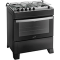 Imagem da oferta Fogão 5 Bocas Preto com Mesa Inox Atlas Atenas Bivolt