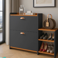 Imagem da oferta Sapateira Closet ou Milano Banquinho 21 Pares Organizadora Prateleira Gaveta Basculante Hall Entrada