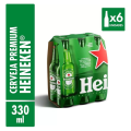 Imagem da oferta Cerveja Heineken Premium Garrafa 6 Long Neck 330ml