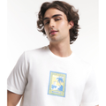 Imagem da oferta Camiseta Regular em Meia Malha com Estampa Selo Paradise Marseille Tam PP