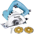 Imagem da oferta Serra Mármore 4.3/8 POL 1.300W + 2 Discos 4100NH3ZX2 MAKITA