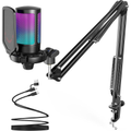 Imagem da oferta FIFINE Gaming PC Microfone USB Microfone Condensador para Podcast com BraçoFiltro PopBotão Mudo para StreamingTwitchCh