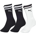 Imagem da oferta PUMA Kit 3 Pares Meia Cano Longo Heritage Esportiva Sola Atoalhada Algodão Adulto 1 Branca - 2 Pretas 34-39