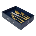 Imagem da oferta Faqueiro De Aço Inox Avalon Dourado Wolff 30 Peças