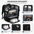 Imagem da oferta Mochila de Viagem Expansível Impermeável 40L Compartimento para Notebook até 17 Bagagem de Mão Antifurto USB