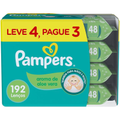 Imagem da oferta Pampers Lenços Umedecidos Aroma De Aloe Vera 192 Unidades