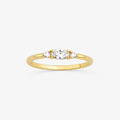 Imagem da oferta Anel Cravejado em Prata 925 com Banho de Ouro 18K
