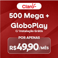 Imagem da oferta + de R$ 400 OFF no Combo Claro com 600 Mega + Globoplay Grátis