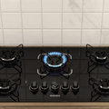 Imagem da oferta Fogão Cooktop 5 Bocas Itatiaia a Gás Essencial Vidro Temperado Preto