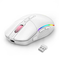 Imagem da oferta Mouse Gamer Sem Fio Redragon Invader Pro RGB 10000 DPI 9 Botões Wireless Branco - M719W-RGB-PRO