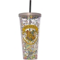 Imagem da oferta Copo Spoontiques Hogwarts Glitter com canudo 591 ml