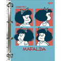 Imagem da oferta Caderno Jandaia Argolado Cartonado Colegial Mafalda 160 folhas