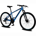 Imagem da oferta Bicicleta Aro 29 KRW Alumínio Shimano TZ 21 Velocidades Marchas Freio a Disco Suspensão Mountain Bike KR7