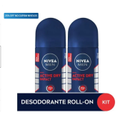 Imagem da oferta Kit Desodorante Antitranspirante Roll On Nivea Men Dry Impact 2 Unidades de 50ml