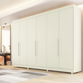 Imagem da oferta Guarda-Roupa Casal Europa Palermo com 6 Portas e 6 Gavetas - 250cm de largura - Off White