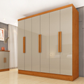 Imagem da oferta Guarda Roupa 6 Portas 4 Gavetas 180cm Munique Espresso Móveis