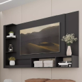 Imagem da oferta Painel Para Tv 60 Ganges Nicho E Prateleira Preto Carraro