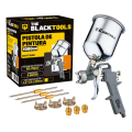 Imagem da oferta Pistola Pintura Gravidade Caneca 1000 Ml Rosca 1/4 Btpt1000 The Black Tools
