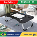 Imagem da oferta Mesinha de Apoio com Suporte para Notebook Tablet Copo Dobrável