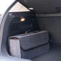 Imagem da oferta Caixa de armazenamento de feltro do carro saco de armazenamento de carro ampliado e engrossado caixa de
