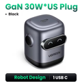Imagem da oferta (AppMoedas) Carregador Ugreen 30w GaN Design Robô - iPhone Tablet Mac Notebook