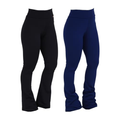 Imagem da oferta Kit com 2 Leggings Feminina Flares Suplex Cós Alto Click Mais Bonita (GG Preto)
