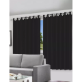 Imagem da oferta Cortina Blackout Preto Com Ilhós - 280x140cm - FRETE GRÁTIS