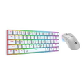 Imagem da oferta Kit Teclado e Mouse Gamer Set 02 Rise Mode White Brown RGB 61 Teclas 12000 DPI Branco - RM-GS02-SE-WBRO