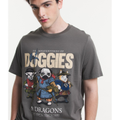 Imagem da oferta Camiseta Regular em Meia Malha com Estampa Doggies Tam PP